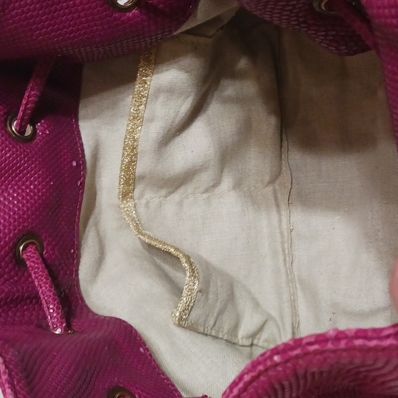 Lauren Merkin Patent eather Snake Embossed Shoulder Bag - Picture 6 of 12